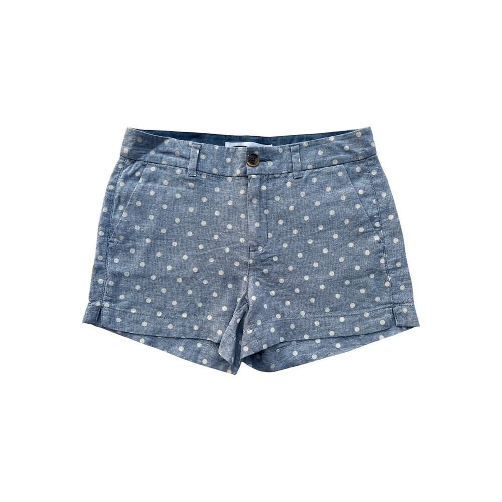 Old Navy Women's Chambray polka dot Everyday Shorts Blue Size 2